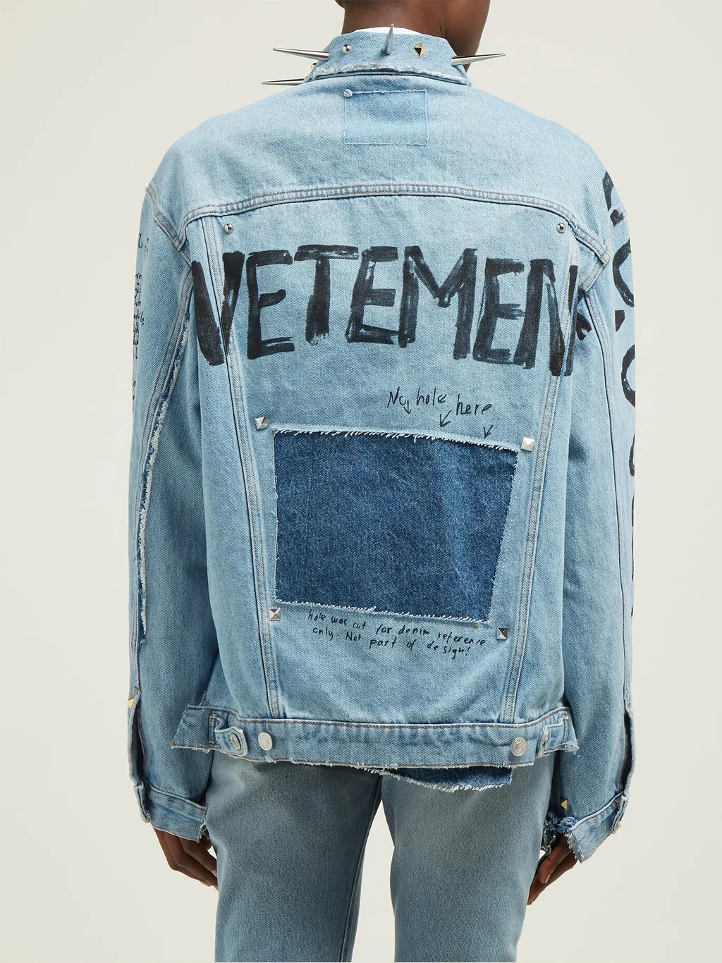 Spike Collar Denim Jacket