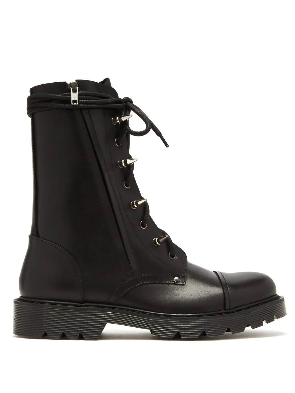 Spiked Leather Boots
