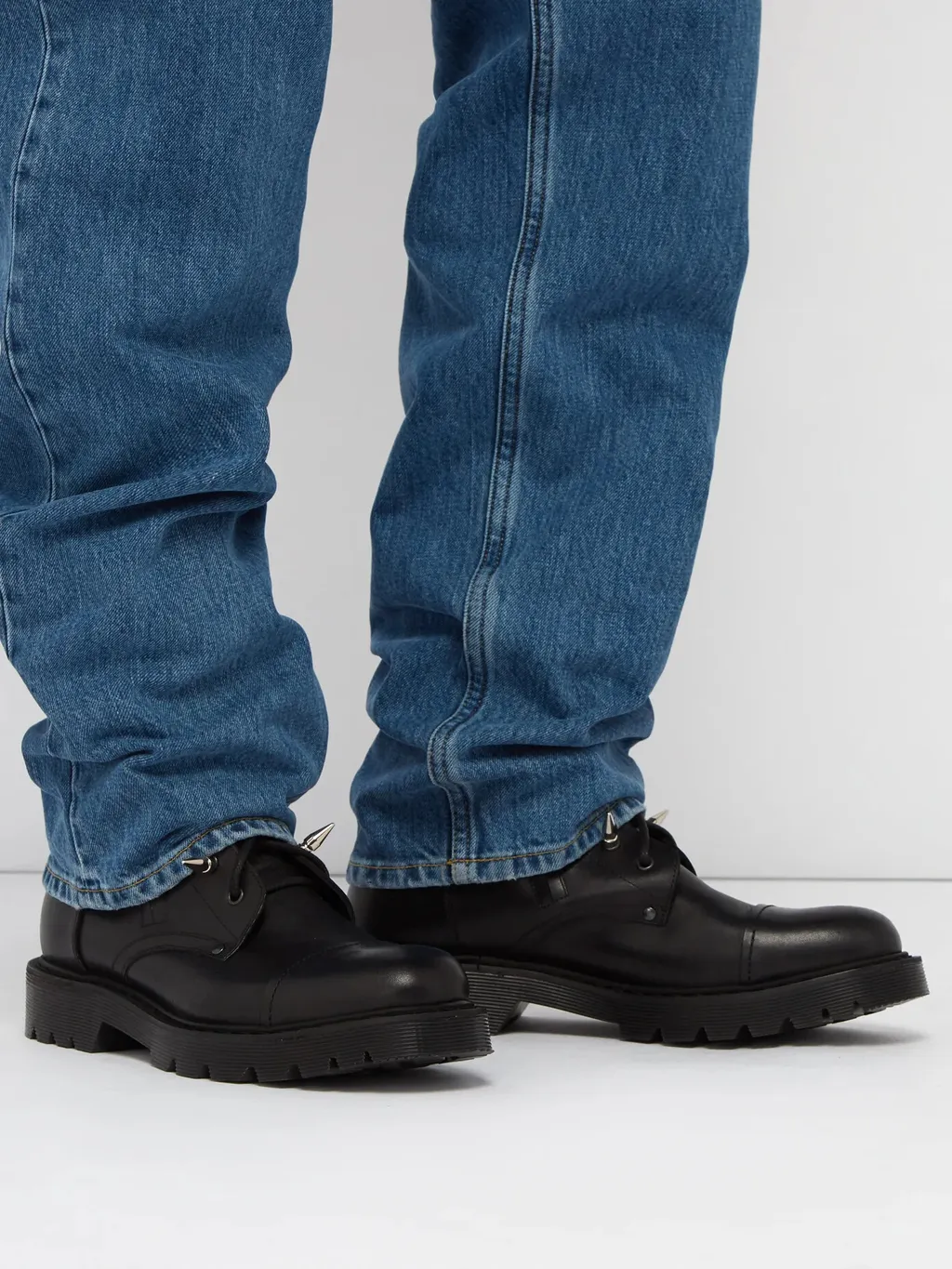 Spiked Leather Boots