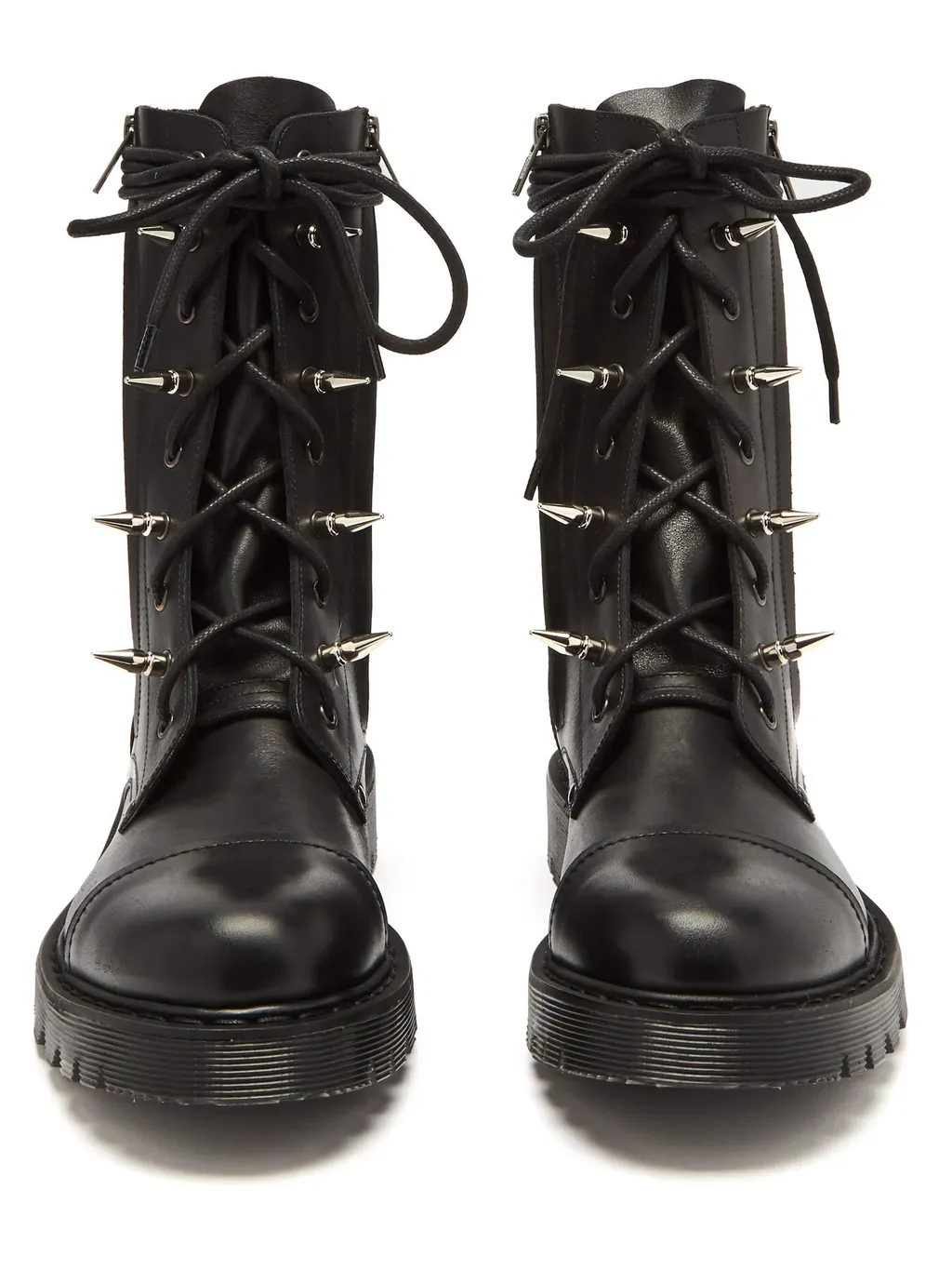 Spiked Leather Boots