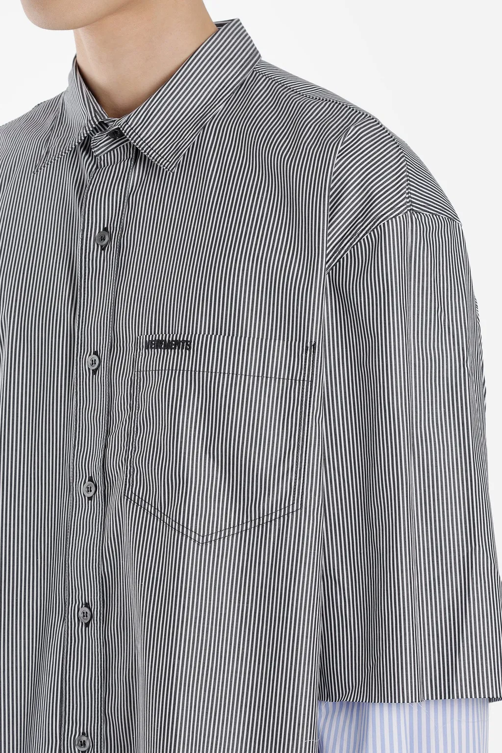 Stripe Fusion Oversized Shirt