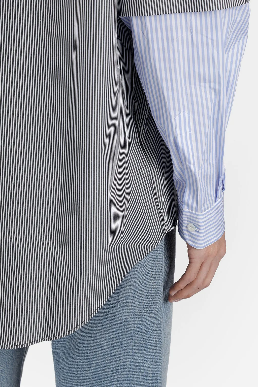 Stripe Fusion Oversized Shirt