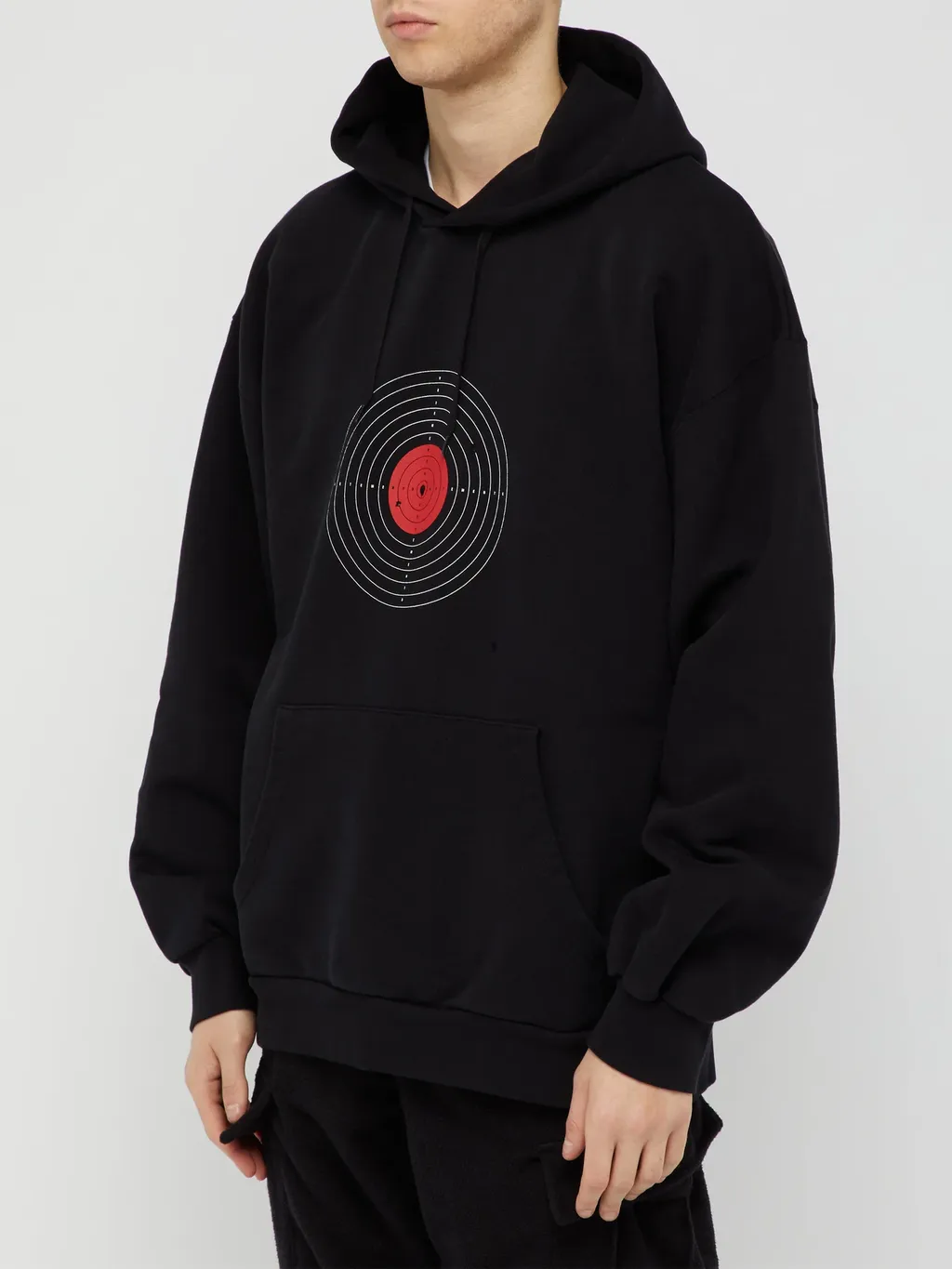 Target Print Oversized Hoodie