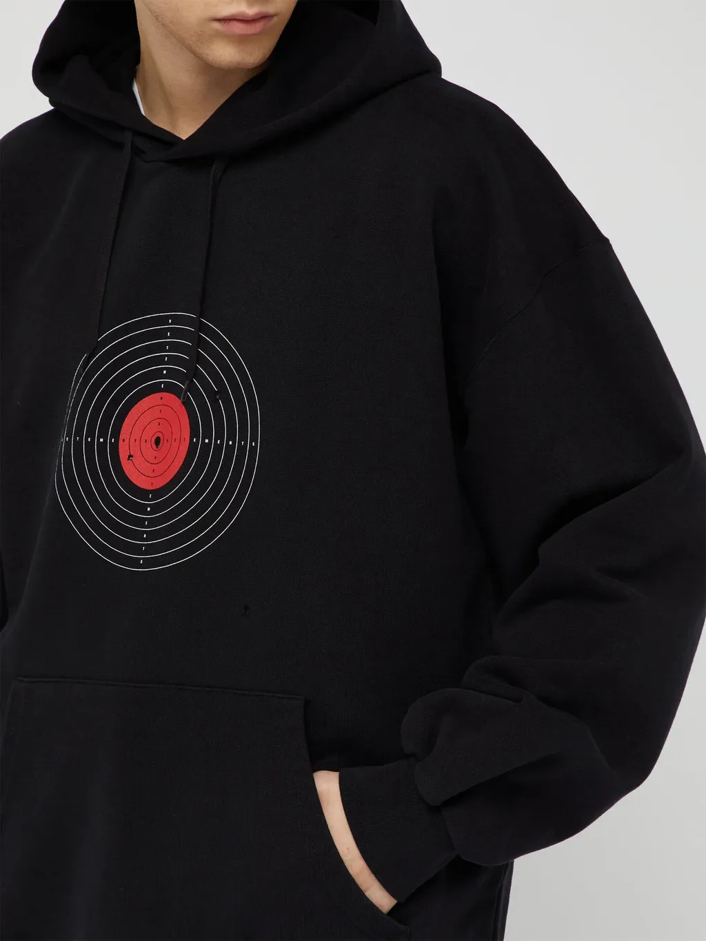 Target Print Oversized Hoodie