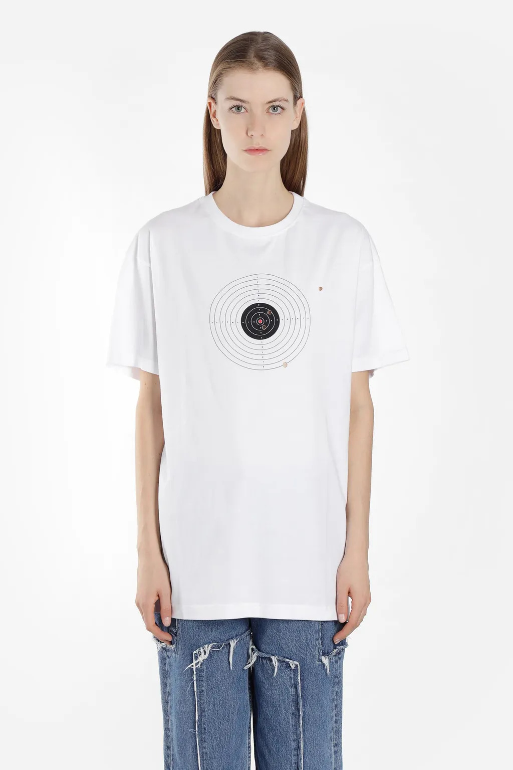 White Target Graphic T-Shirt