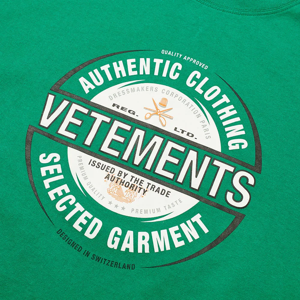 Authentic Clothing Oversized T-Shirt