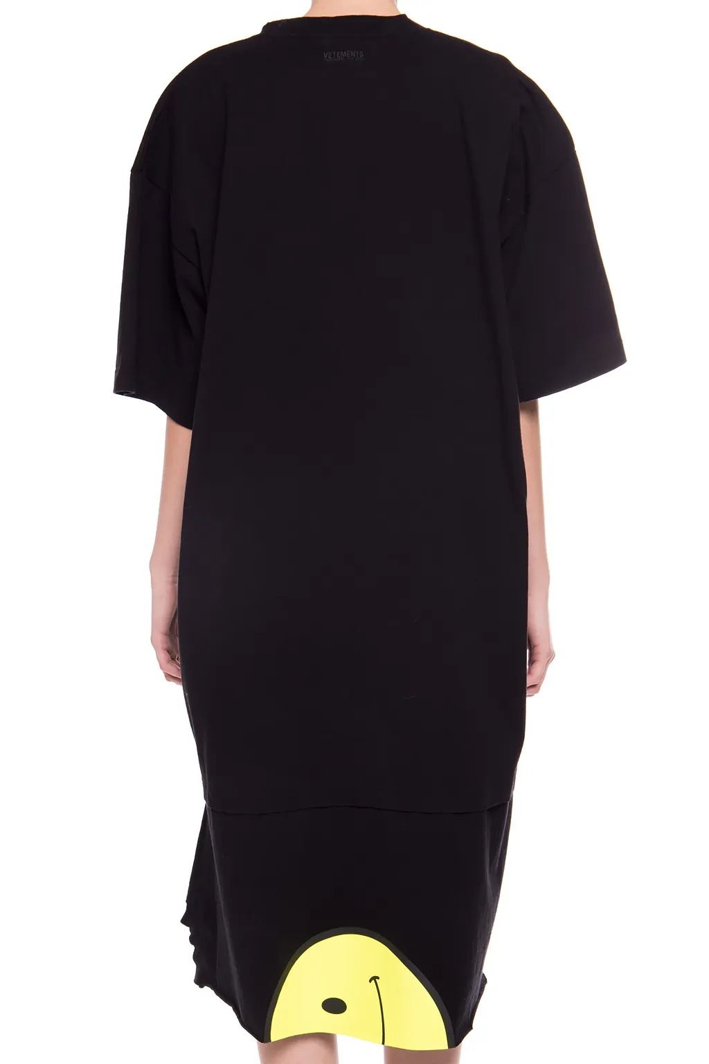 Black Thank You Smiley Dress