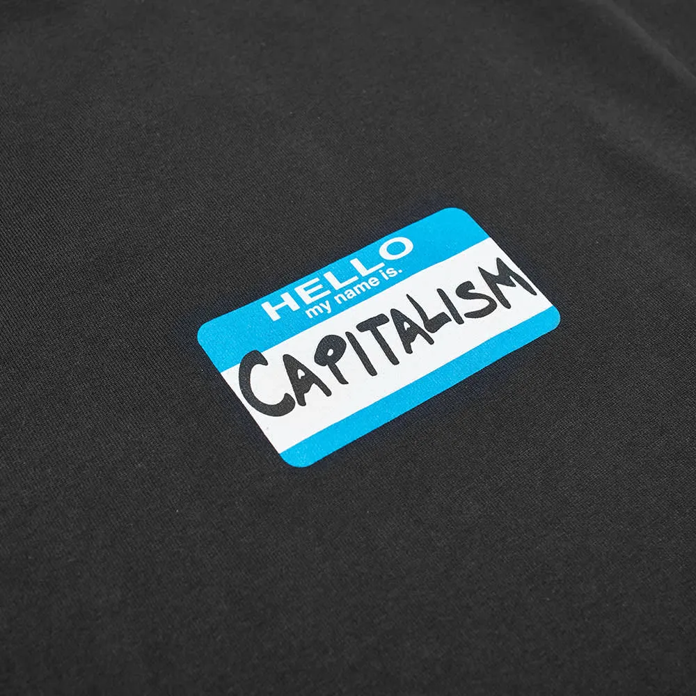 Oversized Capitalism T-Shirt Black