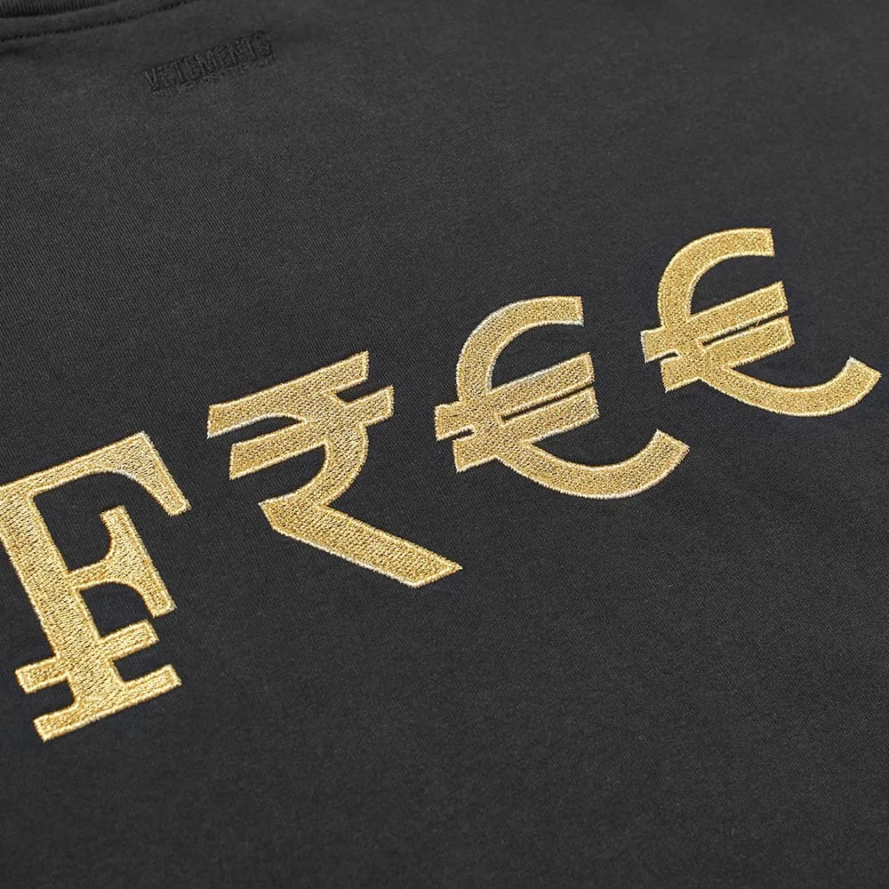 Oversized Capitalism T-Shirt Black