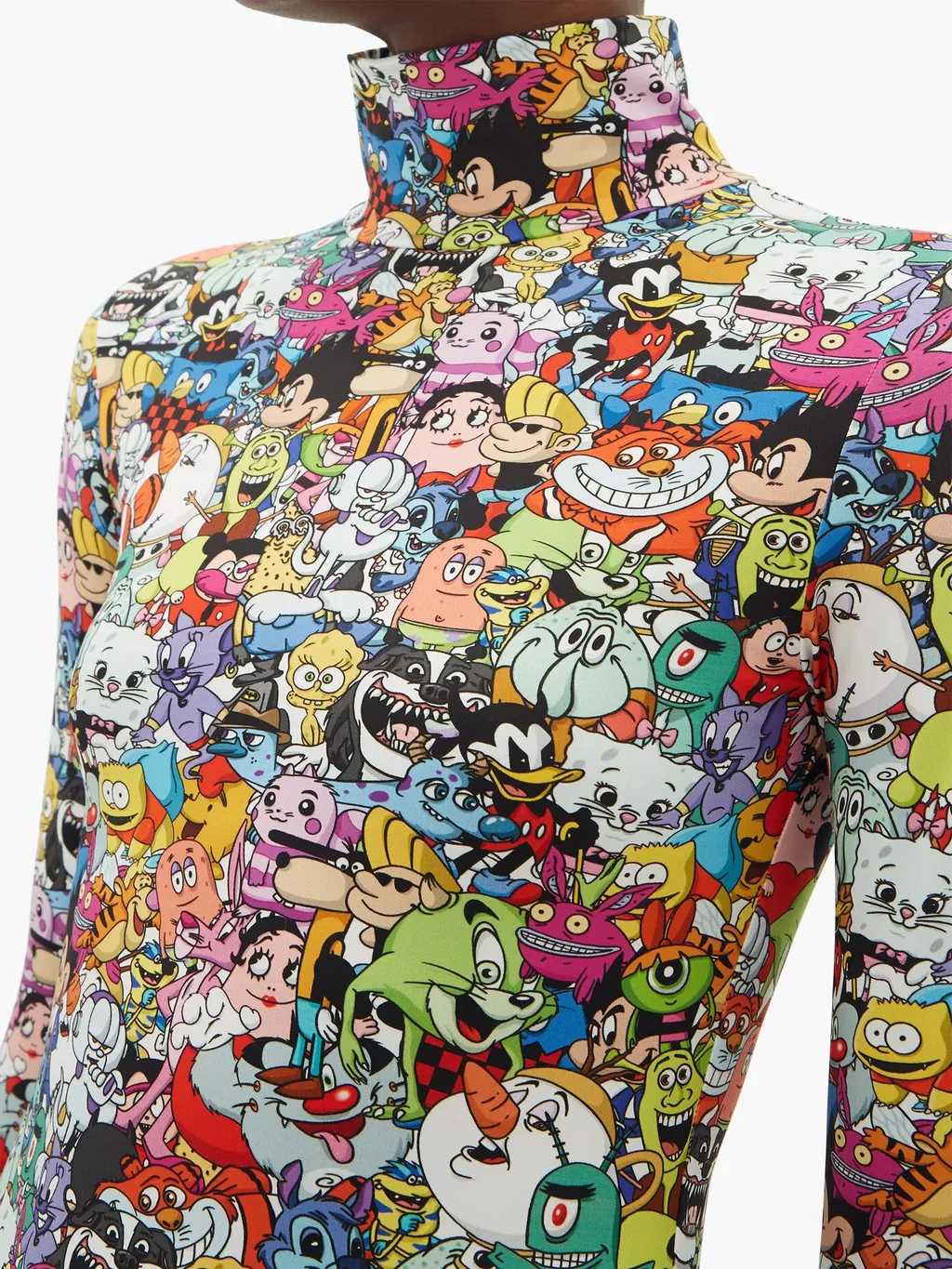 Cartoon Print Mini Dress