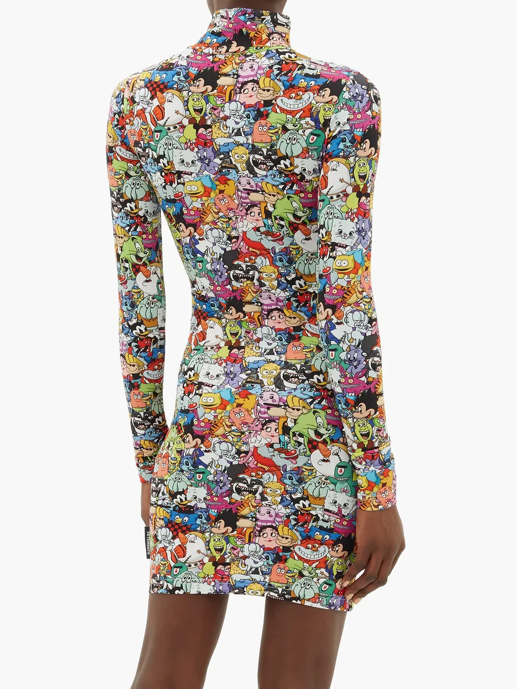 Cartoon Print Mini Dress