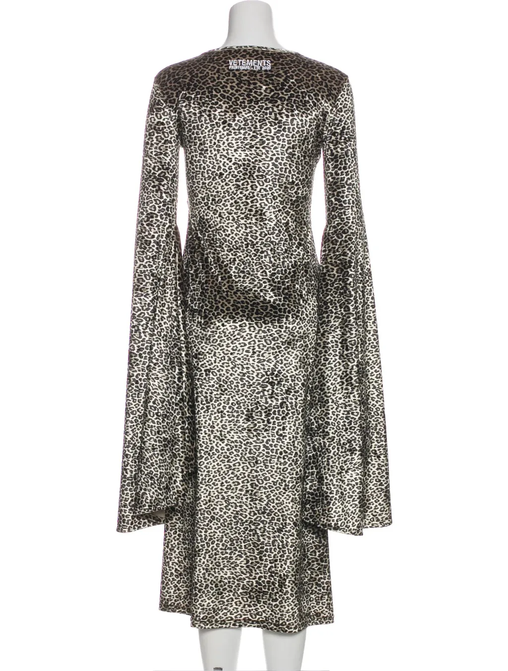 Leopard Print Long Sleeve Dress
