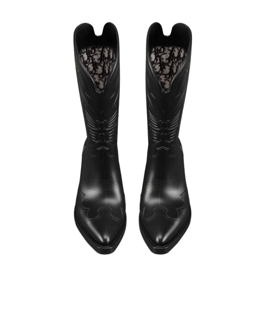 Christian Dior Logo Printed Pointed Toe Boots