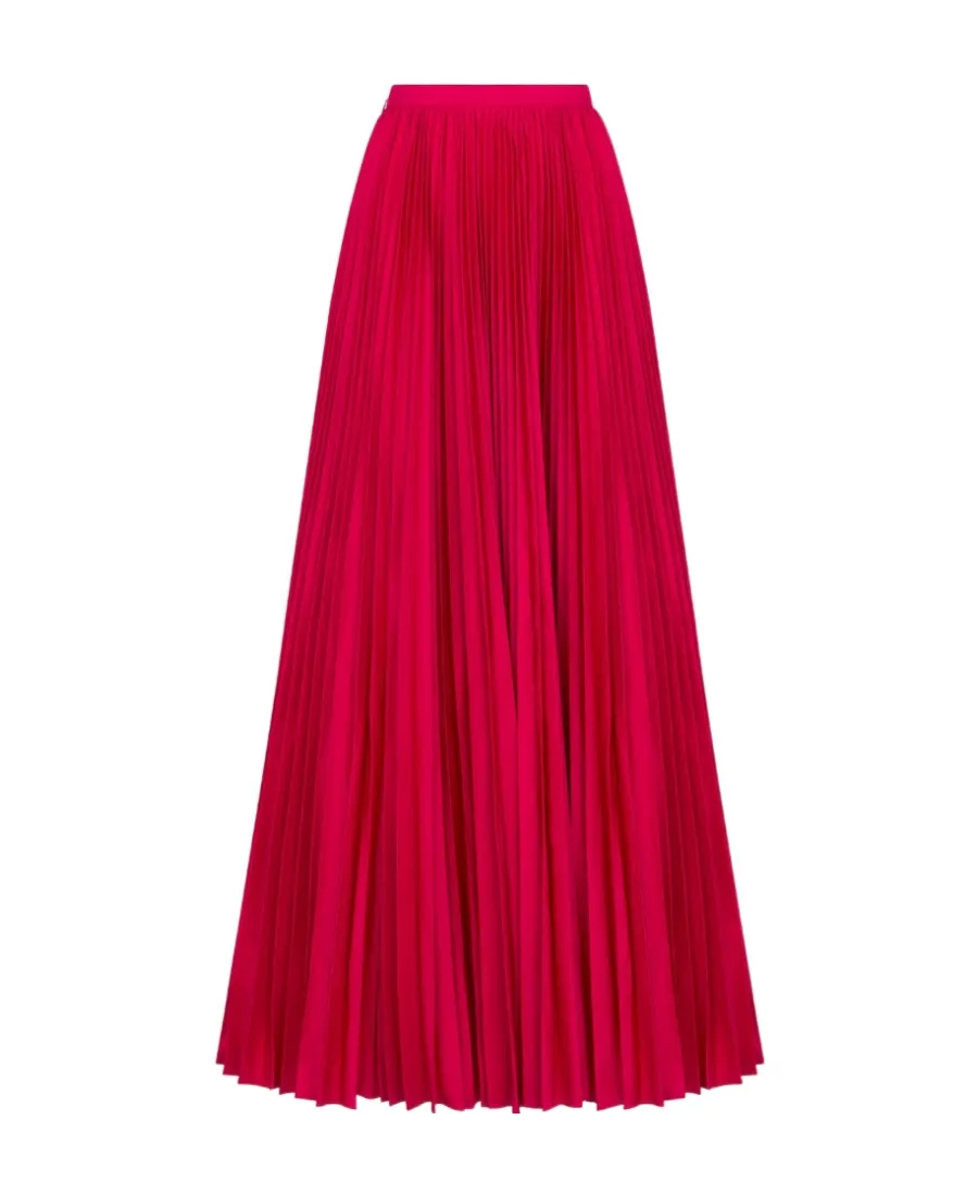 Long Pleated Skirt
