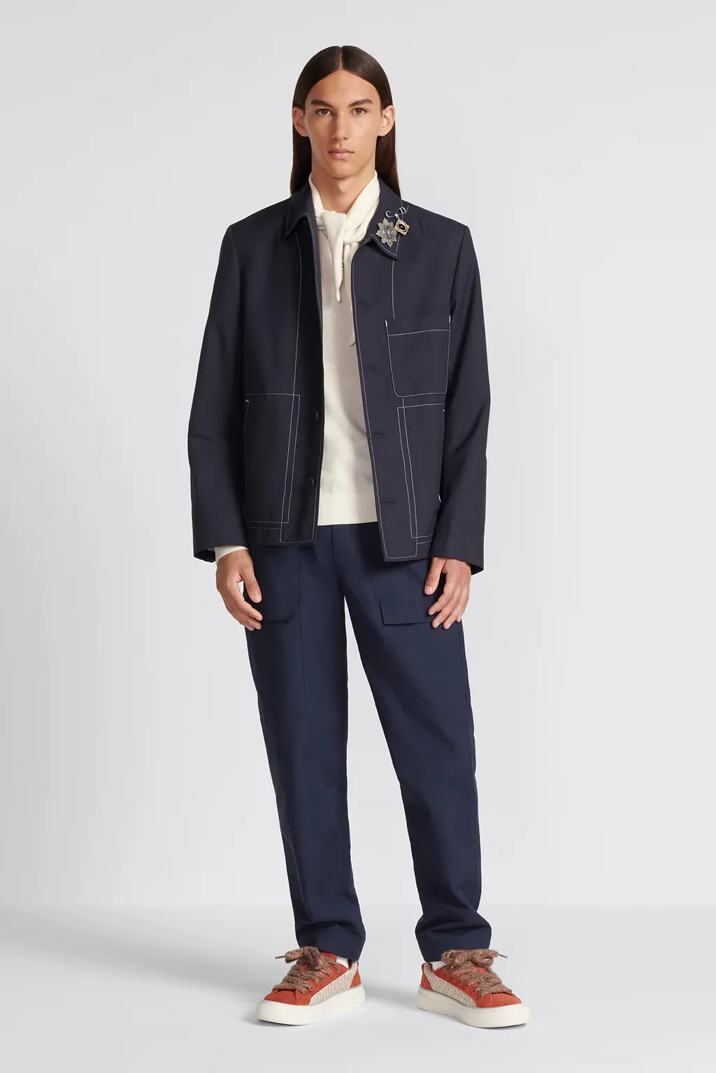 Collared Button-Up Jacket