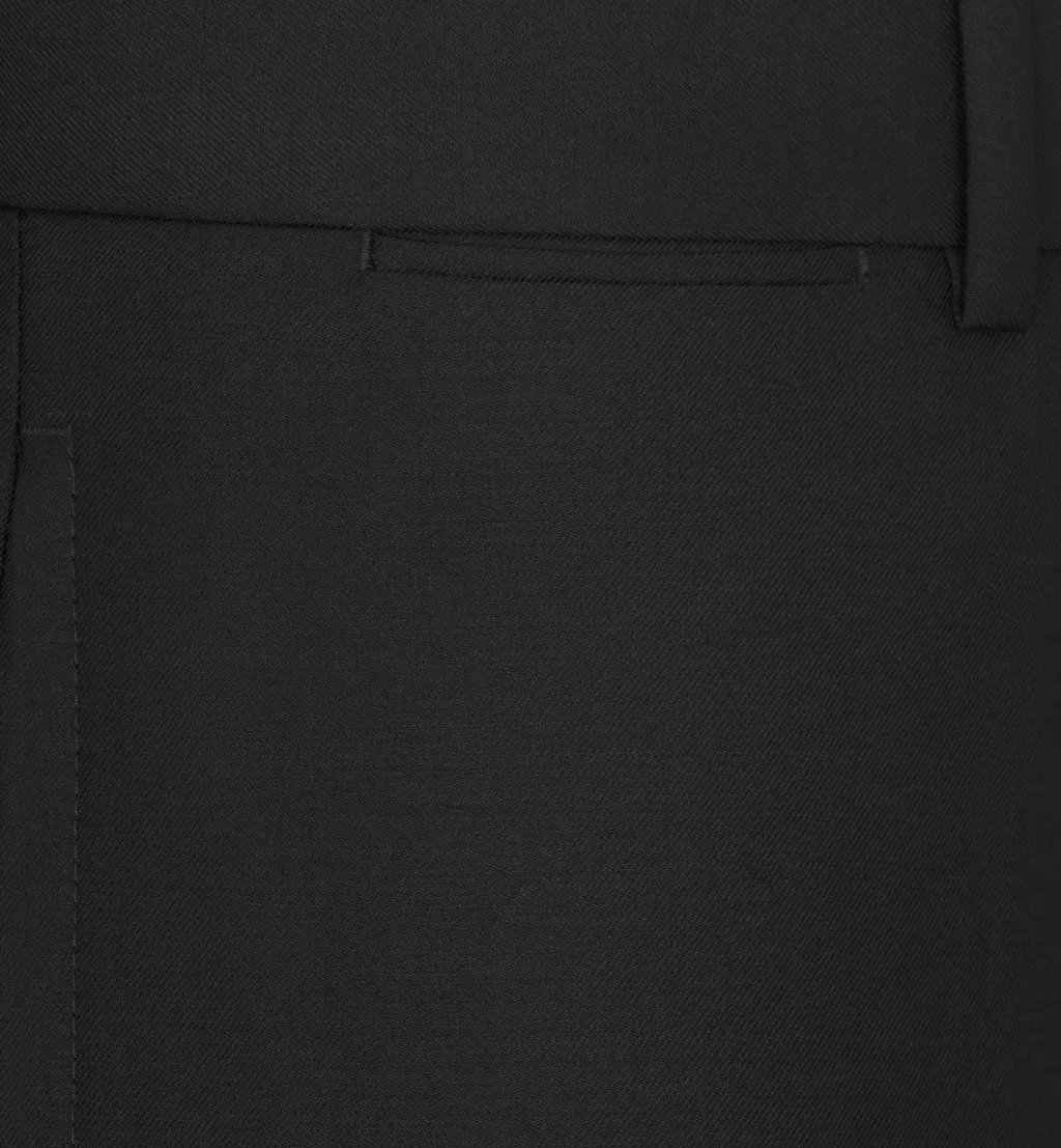 Pleat Detailed Straight Leg Trousers