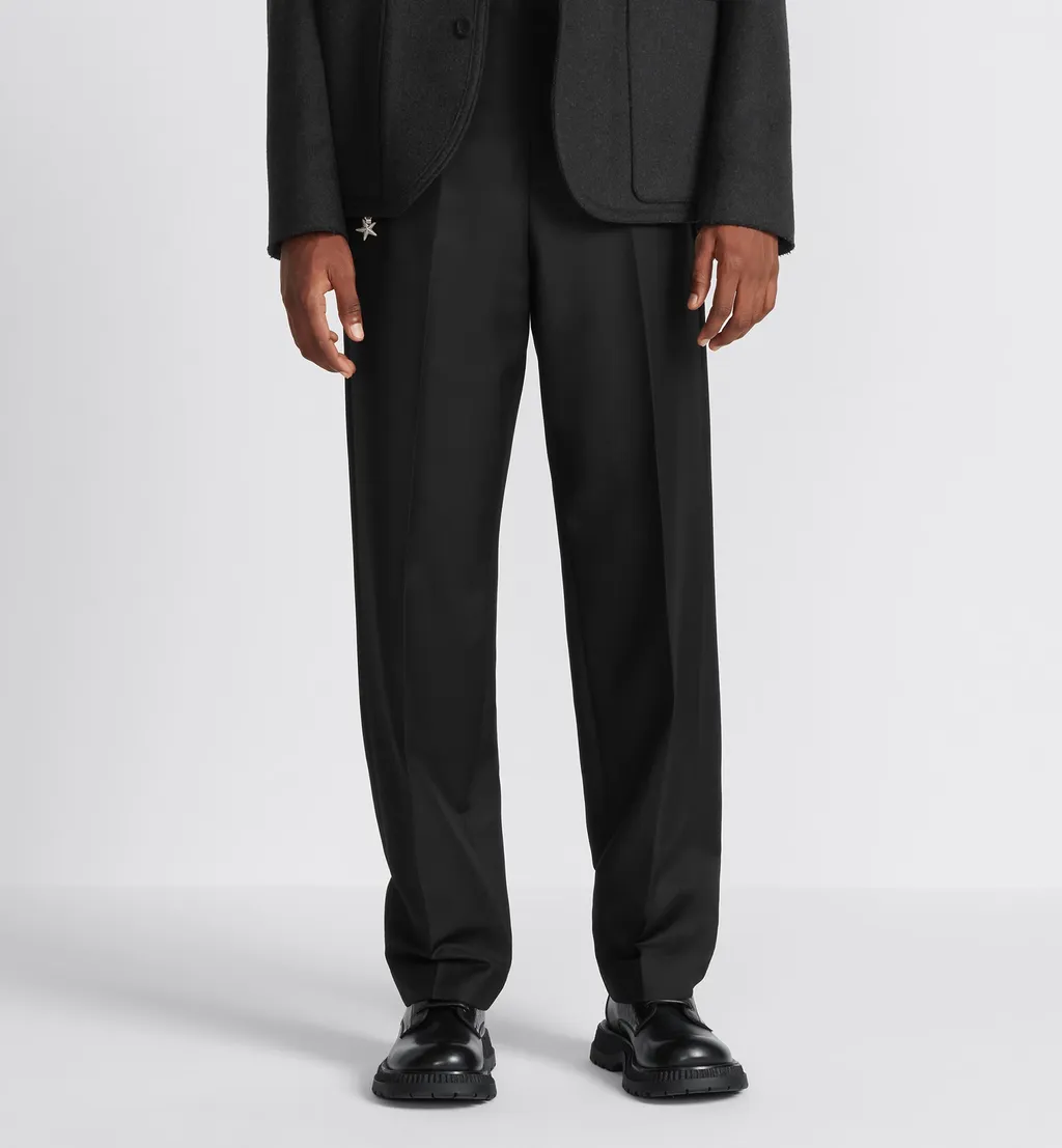 Pleat Detailed Straight Leg Trousers