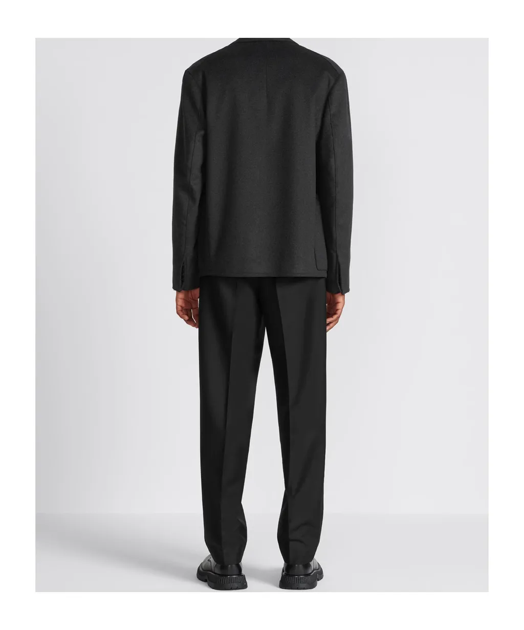 Pleat Detailed Straight Leg Trousers