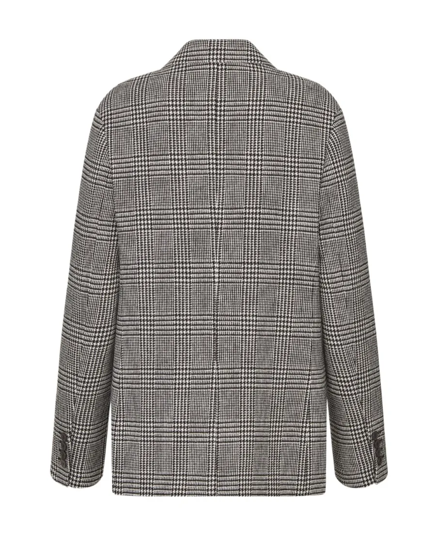 Dior Houndstooth Button-Up Jacket