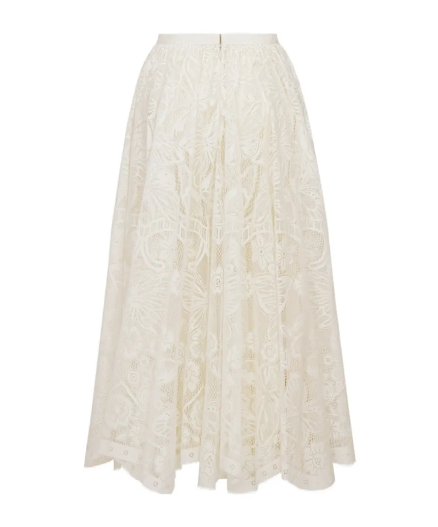 Flared Mid-Length Skirt