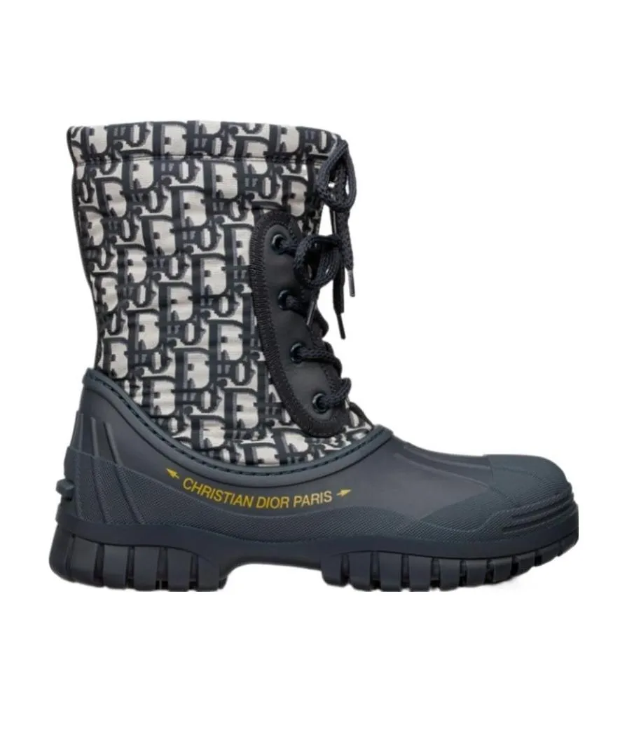 Logo Lace Up Boots