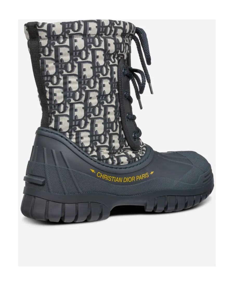 Logo Lace Up Boots