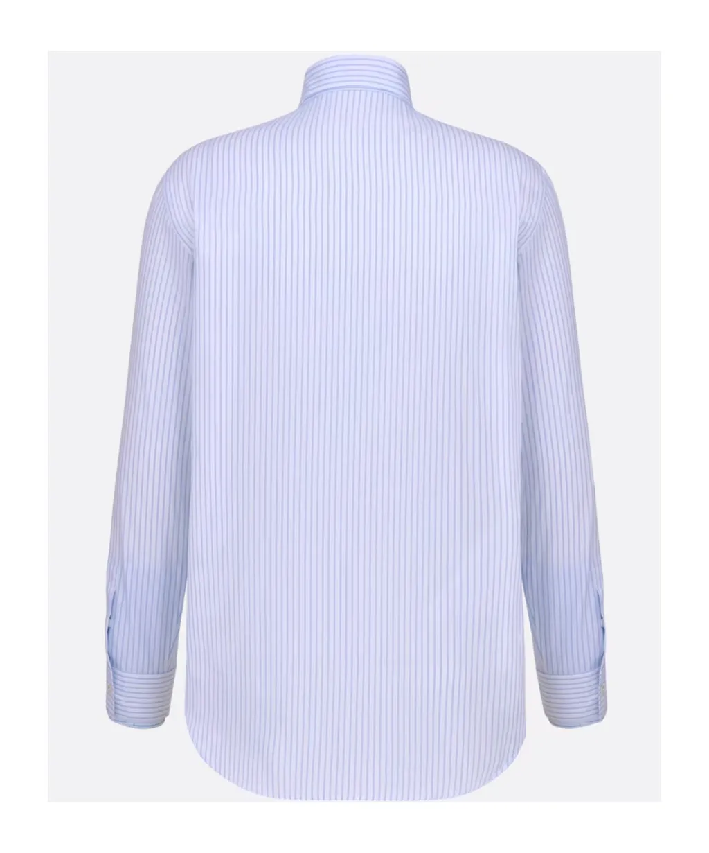 Striped Collared Long-Sleeve Shirt