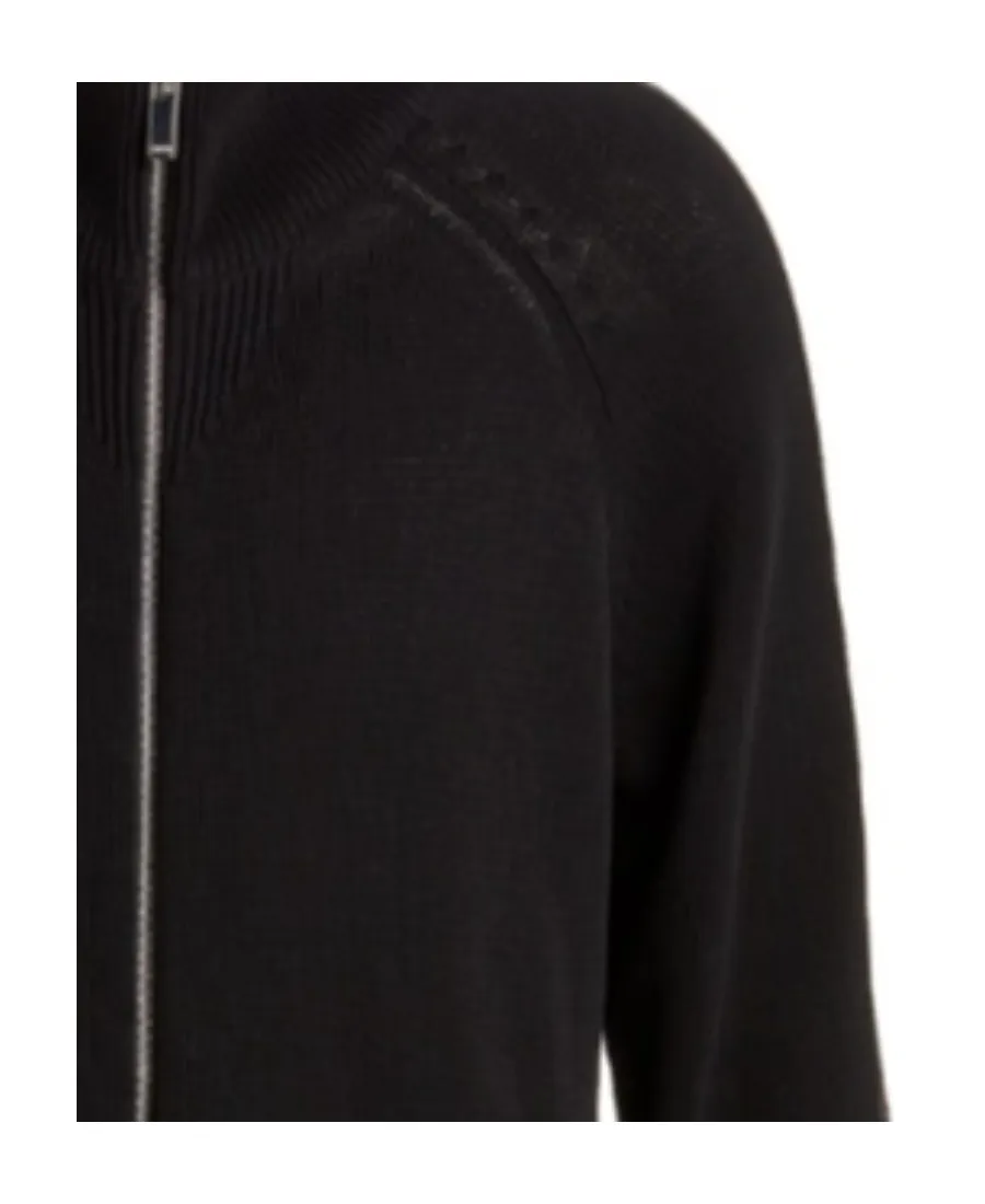 Zippered Knitted Cardigan