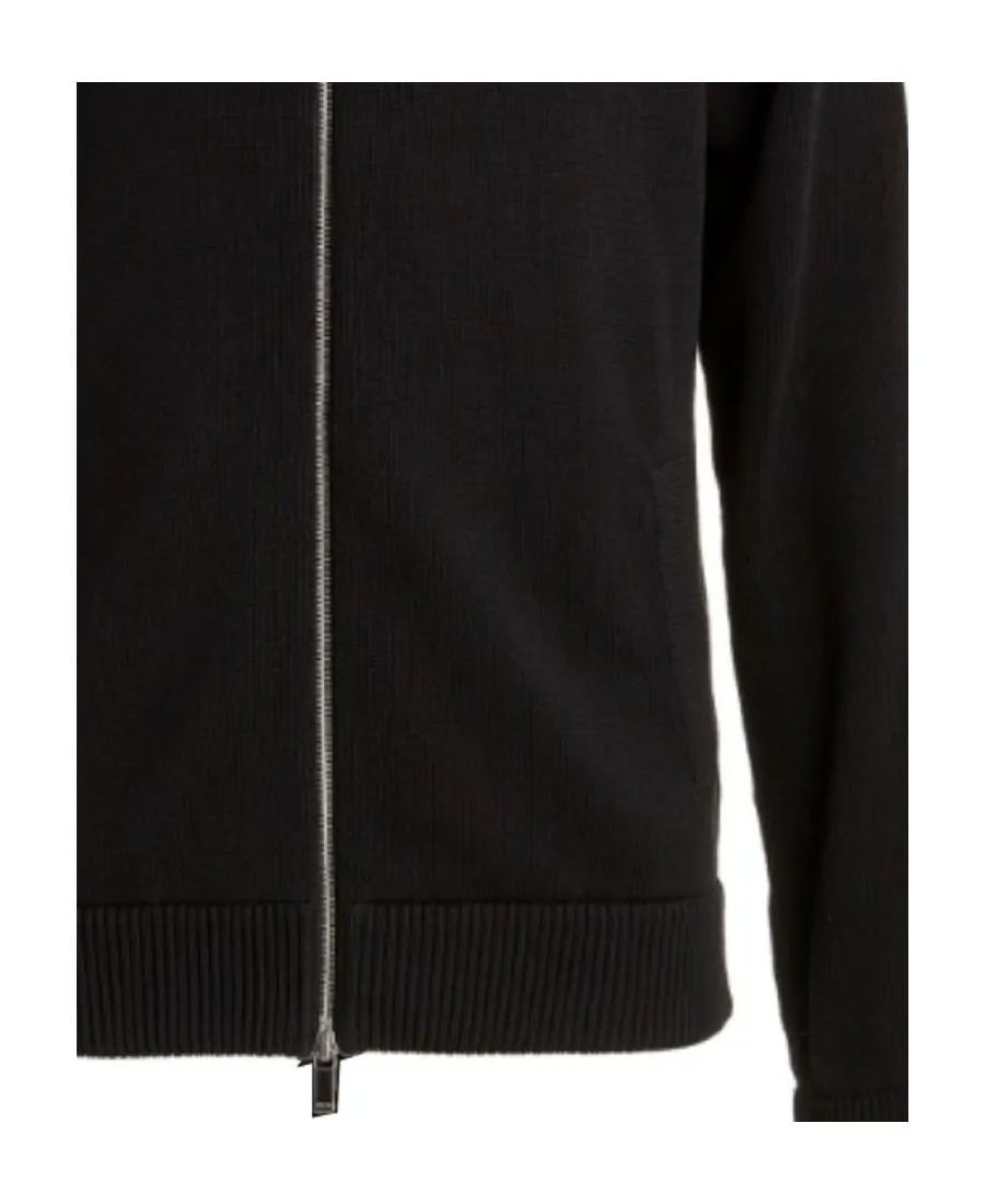 Zippered Knitted Cardigan