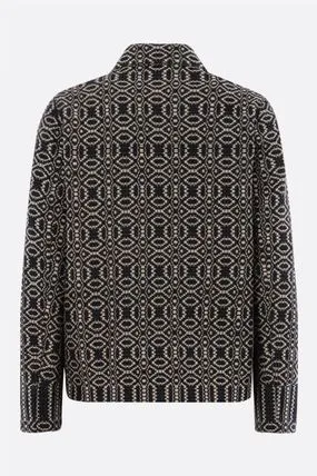 Geometric Pattern Printed Casual Jacket