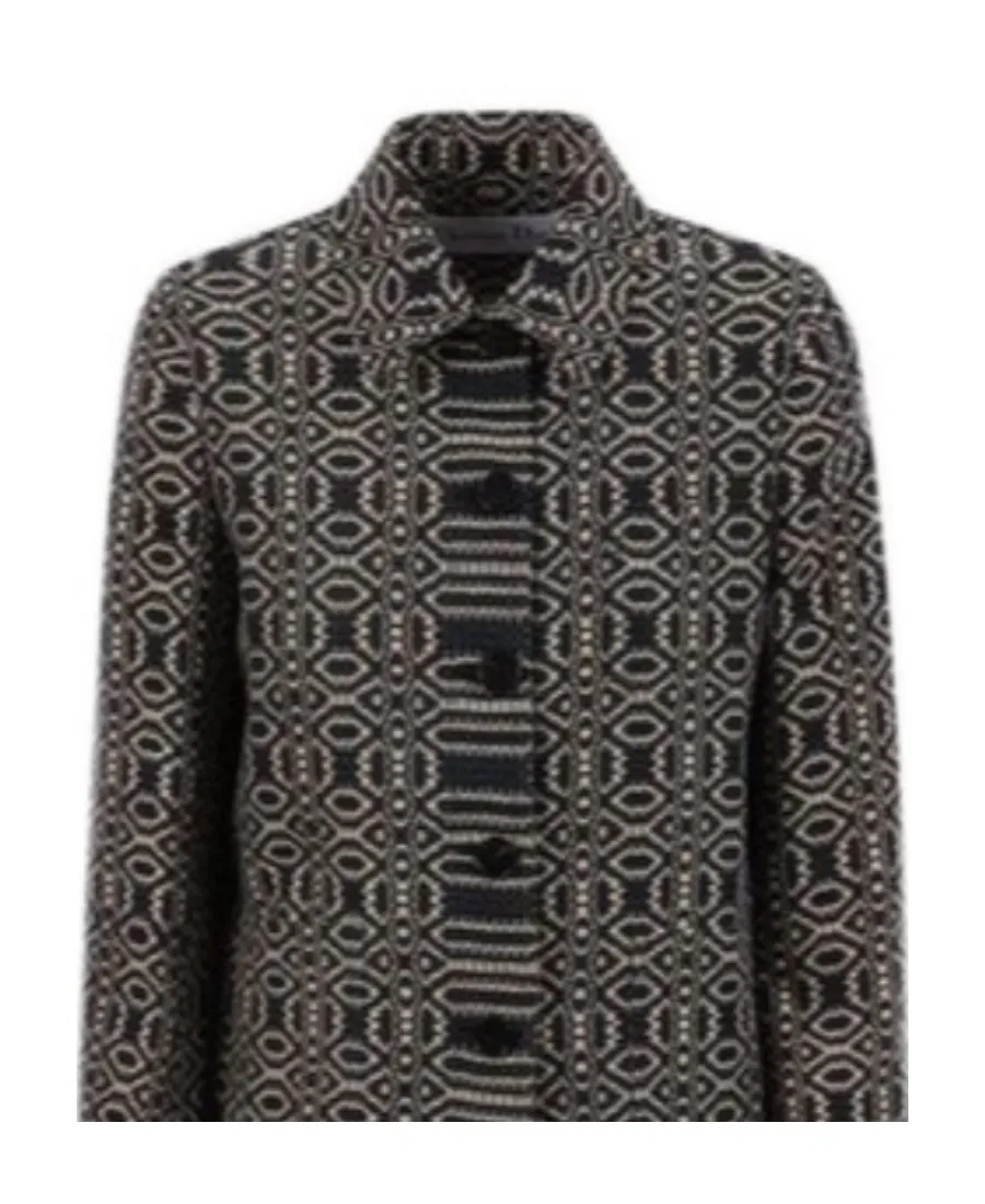 Geometric Pattern Printed Casual Jacket