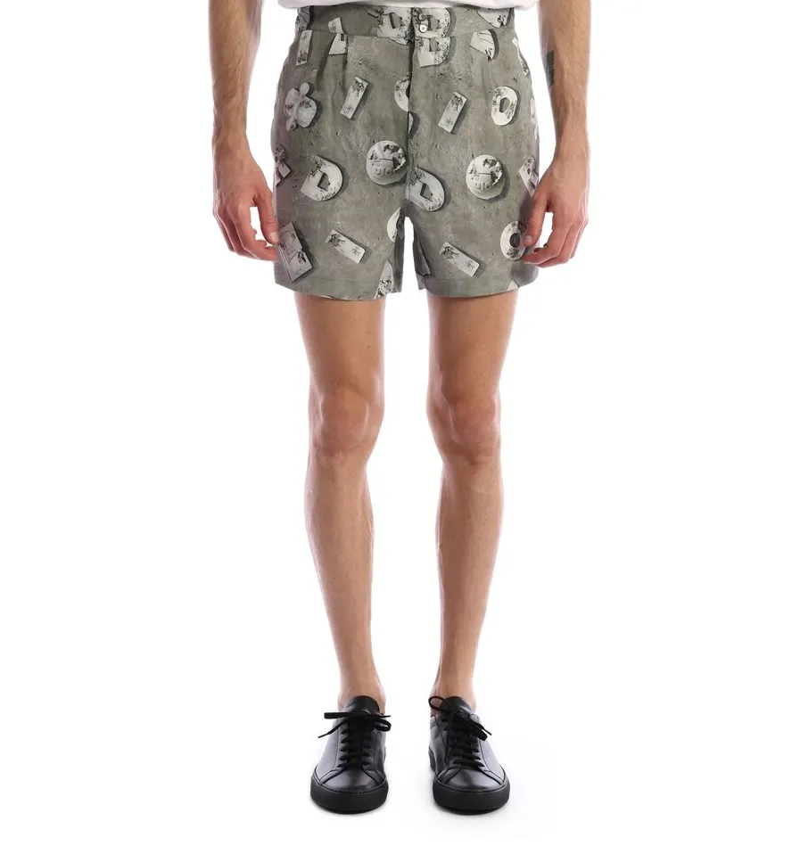 Logo Printed Casual Shorts