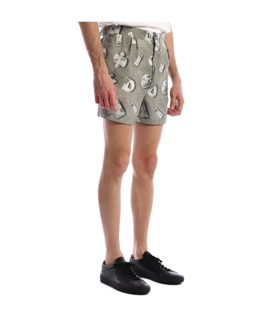 Logo Printed Casual Shorts