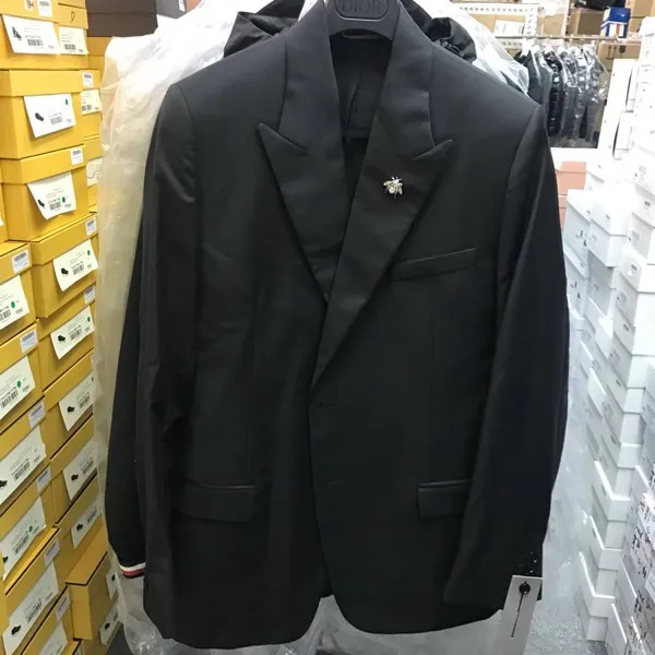 Bee-Decorated Suit Coat
