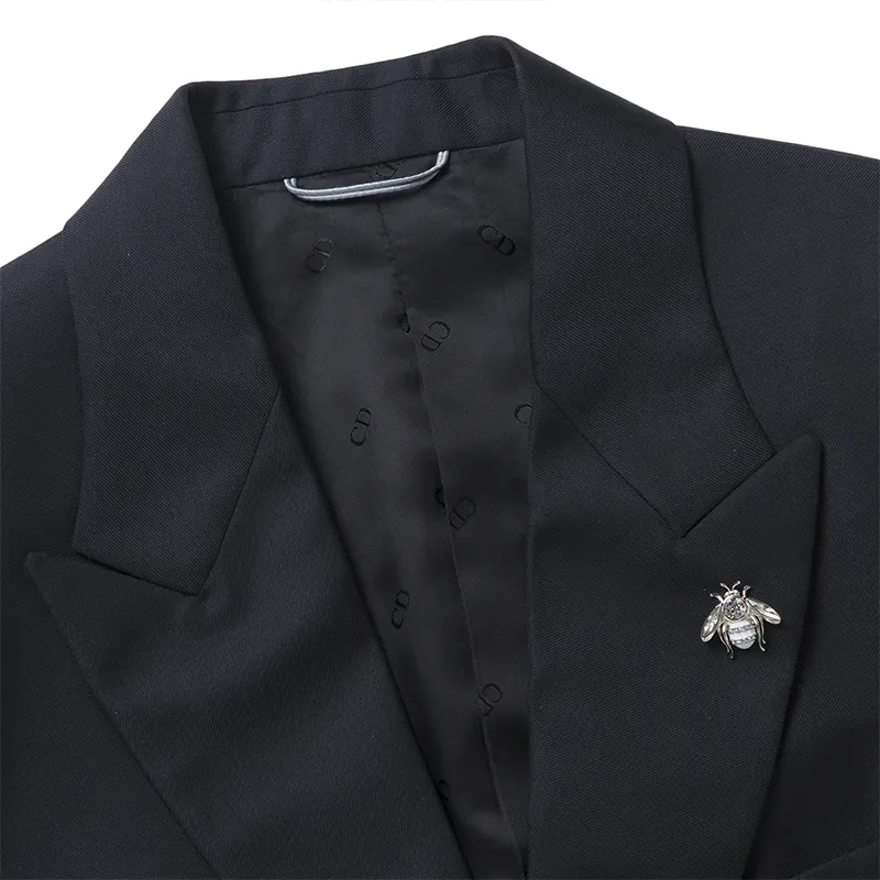 Bee-Decorated Suit Coat