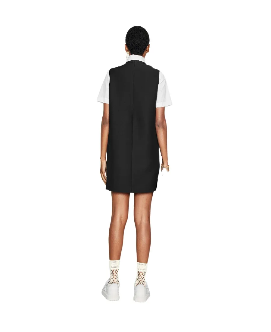 White Cotton Poplin Short-Sleeved Shirt