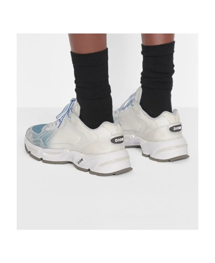 Blue Mesh Flat Casual Sneakers