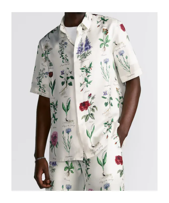 Herbarium Illustration Short-Sleeved Shirt