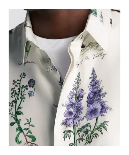Herbarium Illustration Short-Sleeved Shirt