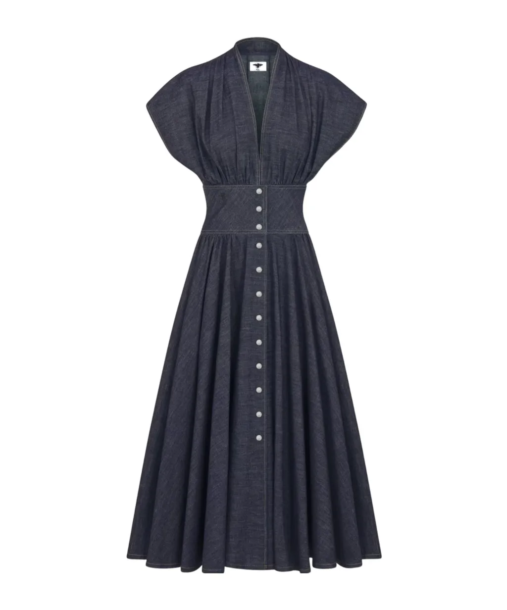 Flared Mid-Length Dress