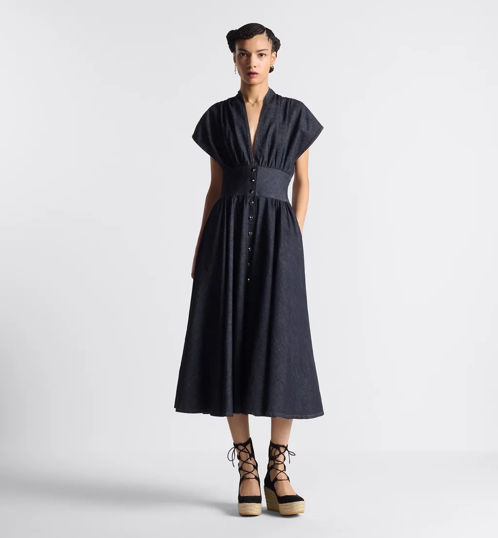 Flared Mid-Length Dress