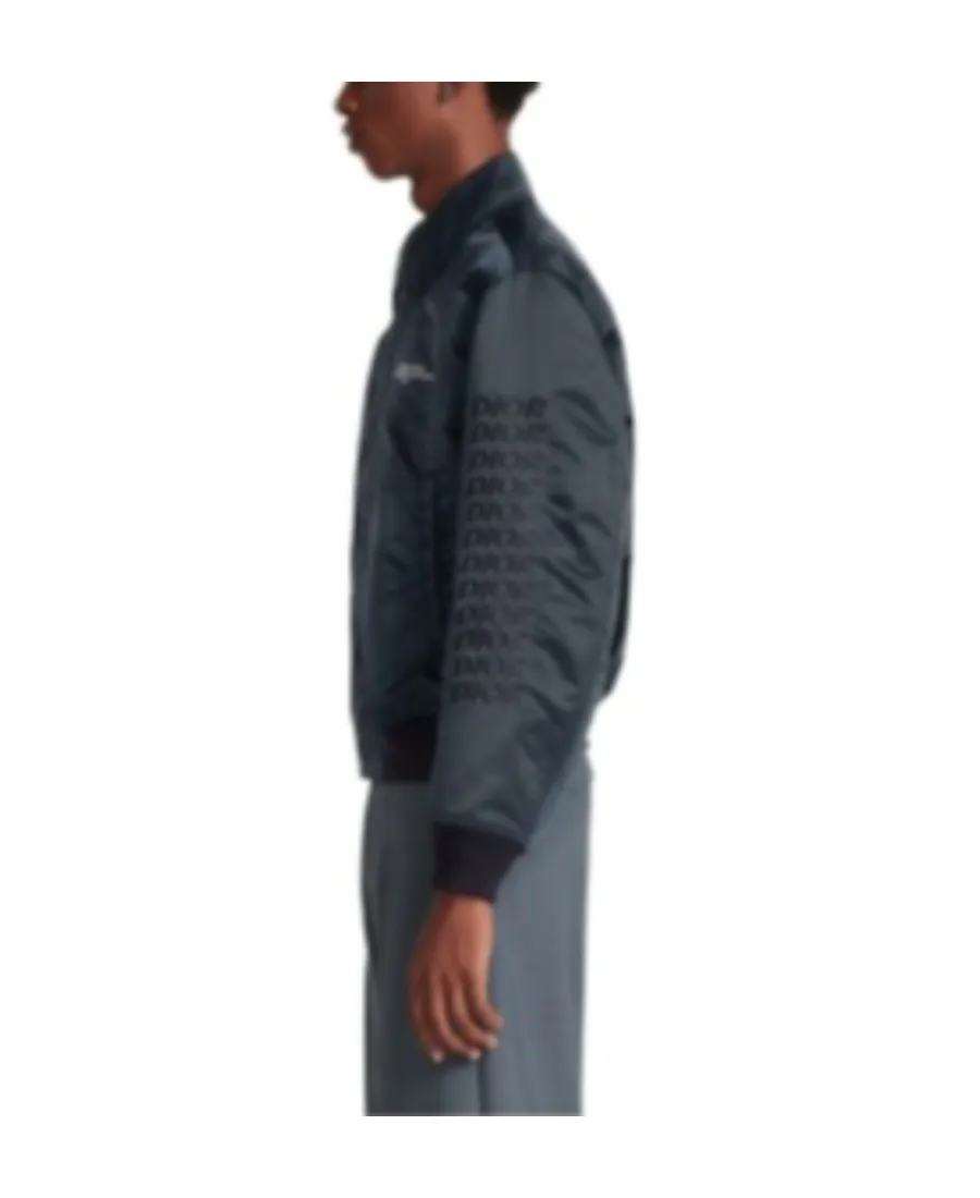 Buttoned Bomber Jacket