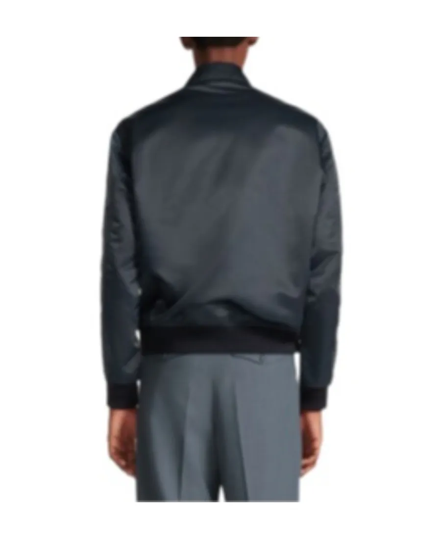 Buttoned Bomber Jacket