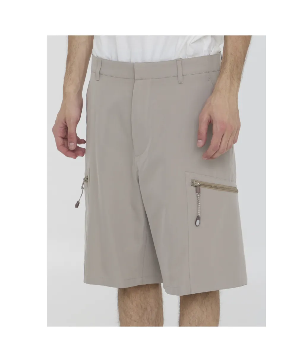 Zip Detailed Bermuda Shorts