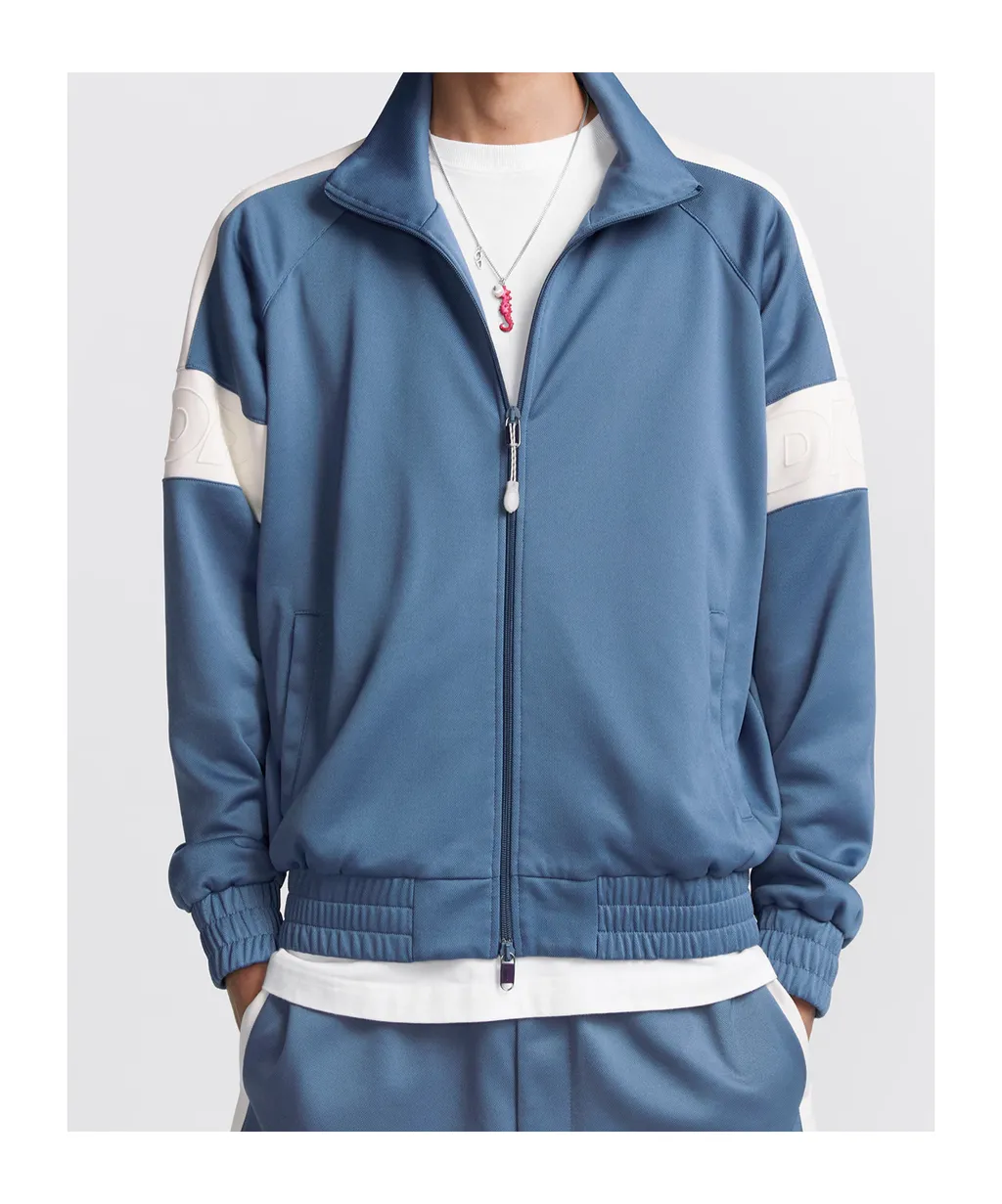 Zip-Up High Neck Track Jacket