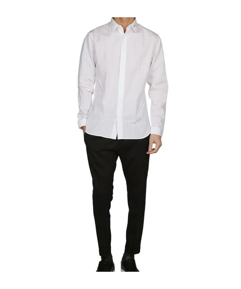 Slim Fit Long-Sleeved Shirt