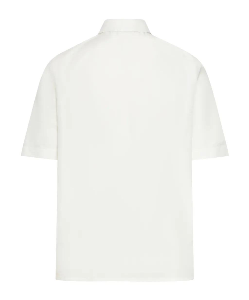 Zip-Up Short-Sleeved Shirt