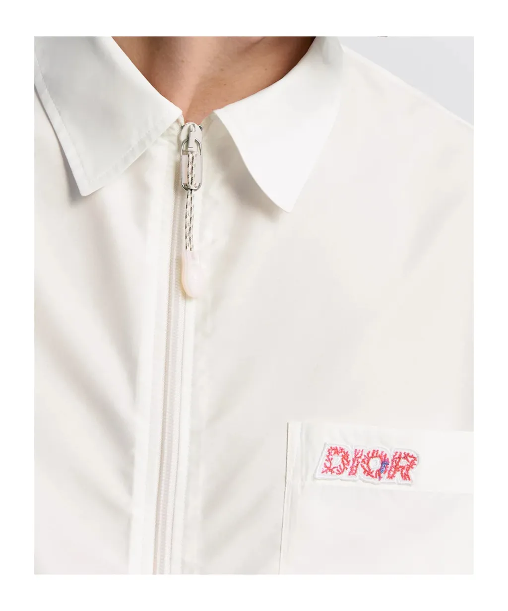 Zip-Up Short-Sleeved Shirt