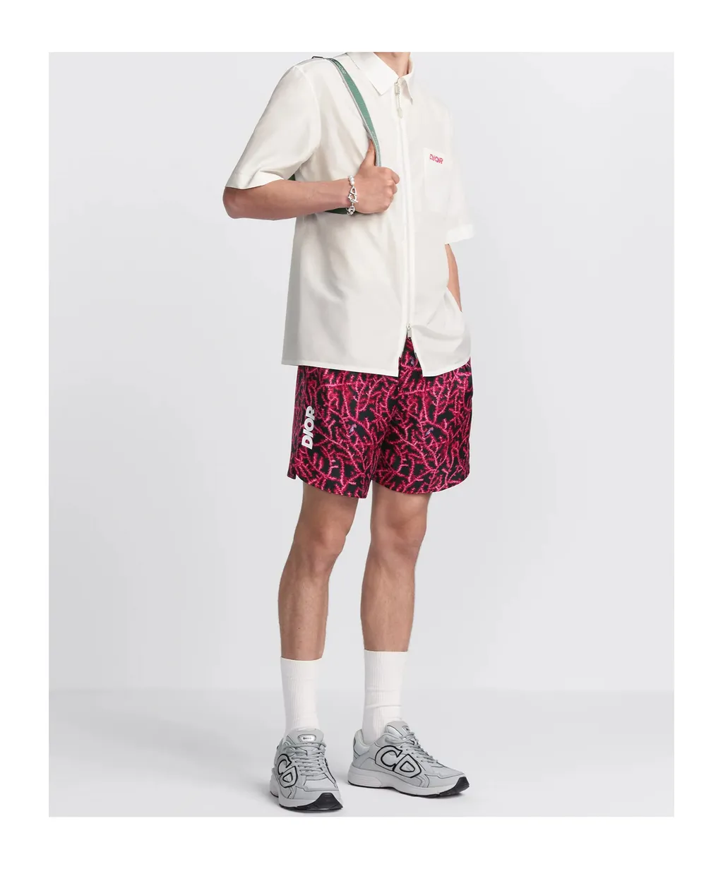 Zip-Up Short-Sleeved Shirt