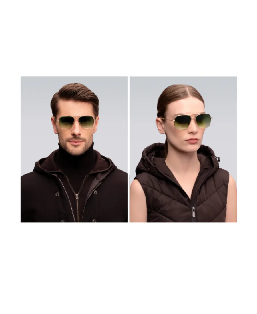 Geometric Frame Sunglasses